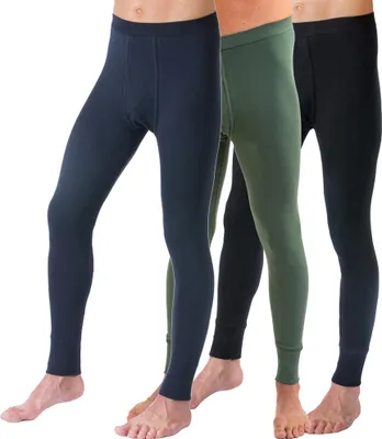 Produktbild von HERMKO 3540 Herren lange Unterhosen mit Eingriff 3er Pack (Weitere Farben) Baumwolle, Größe:D 8 = EU XXL, Farbe:Mix s/m/o