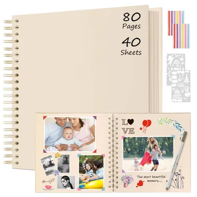 Immagine prodotto di Omgoods - Album fotografico fai-da-te, formato 30x30 cm, con 80 pagine