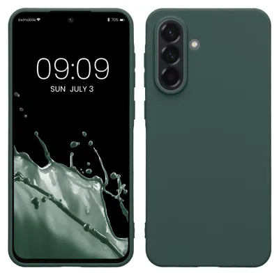 Produktbild von kwmobile Handyhülle für Samsung Galaxy A56 5G Hülle - TPU Case - Kabelloses Laden - Schutzhülle Cover in Moosgrün