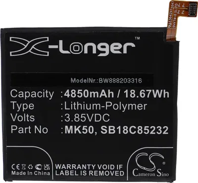 Produktbild von vhbw Akku kompatibel mit Motorola Moto G 5G 2021, 5G, 5G XT2113-5, 5G XT2113-2, 5G XT2113-3 Handy Smartphone Telefon (4850 mAh, 3,85 V, Li-Polymer)