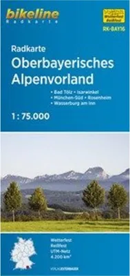 Obrázok produktu pre Bikeline Radkarte Oberbayerisches Alpenvorland 1 : 75 000