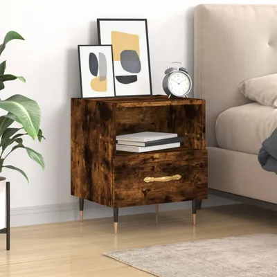 Immagine prodotto di vidaXL Comodino rovere fumé 40x35x47,5 cm materiale a base di legno