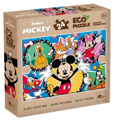 Image de Puzzle 24 Mickey Mouse Eco double face - Lisciani