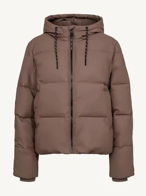 Immagine prodotto di Giacca corta imbottita Nümph Nuarven, color taupe scuro, taglia 38