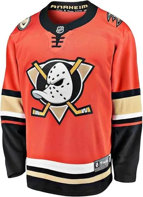 Zdjęcie produktu dla Koszulka koszykarska Fanatics NHL Breakaway Jersey Alternate Anaheim Ducks, pomarańczowa – rozmiar L