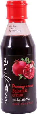 Produktbild von Messino Granatapfel-Balsamico-Creme 250 ml – Griechische Spezialität aus Weißem Balsamico & Granatapfelsaft, Vegan, Ohne Zuckerzusatz