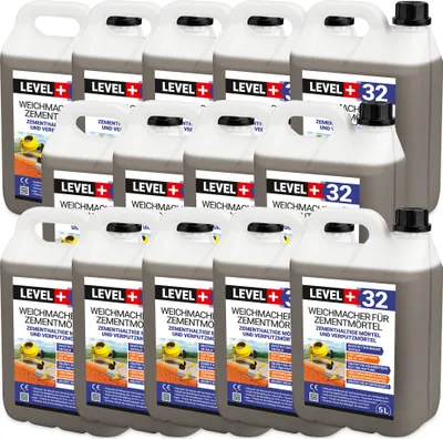 Produktbild von Weichmacher für Mörtel 70L, ersetzt Kalk in Mauer- und Putzmörteln, Plastifizierer für Zementmörtel und Putz RM32