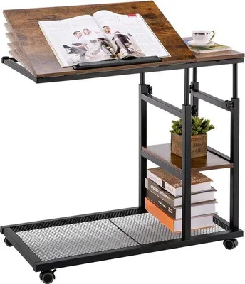 Produktbild von Famanu Beistelltisch Höhenverstellbar - C-Form