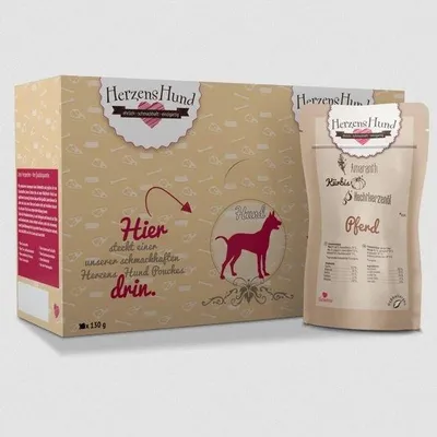 Produktbild von Herzenshund Pferd mit Kürbis 130 g