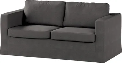 Produktbild von Dekoria Bezug für Karlstad 2-Sitzer Sofa nicht ausklappbar, lang, dunkelgrau, Sofahusse, Karlstad 2-Sitzer