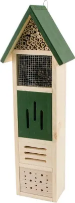 Produktbild von CJ Wildlife Insektenhotel Elba natur/grün 10,5 x 15 x 65 cm