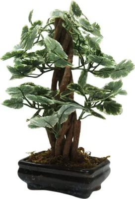 Produktbild von Bonsai Baum Pflanze im Topf Kunstpflanze Deko Kunstbaum H23 cm