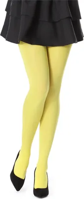 Image de Collants pour femmes Bellivalini en microfibre 100 deniers BLVFI1003 (jaune, taille S).