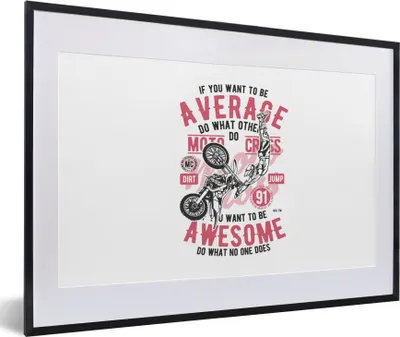 Produktbild von MuchoWow® MuchoWow® Gerahmtes Poster Mancave - Motor - Zitate - Vintage 60x40 cm - Poster mit zchwarzem Bilderrahmen - Schlafzimmer - Plakat in Rahmen - Drucken