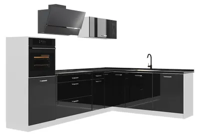 Imagen del producto de Cocina esquinera Vicco R-Line  brillo intenso/Blanco 287 x cm encimera Antracita, Model 66769