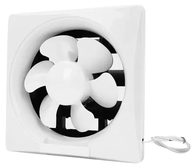 Image de Ventilateur d'extraction, 6 pales, fonctionnement silencieux, BLANC