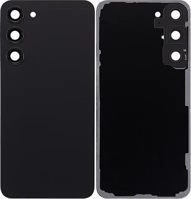 Produktbild von Akkudeckel inkl. Kameraglas kompatibel mit Samsung Galaxy S23 Plus S916B, Phantom Black