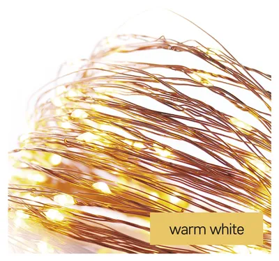 Immagine prodotto di EMOS LED Christmas nano catena in rame, 4 m, per interni ed esterni, bianco caldo, timer, D3AW01