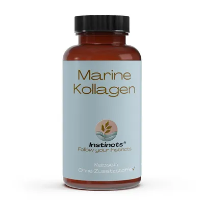 Produktbild von Instincts, Marine Kollagen Peptide - 120 Kapseln, reines Kollagen, ohne Zusatzstoffe