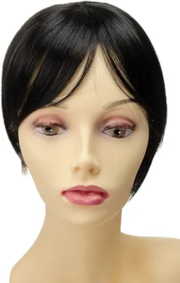 Produktbild von WIG ME UP Haarteil Toupet Topaufsatz Schwarz Q022-GGO-1B
