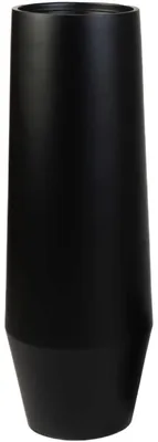Produktbild von Bodenvase Fiberglas BERBELO Schwarz Ø28 x H80 cm