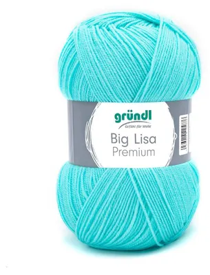 Produktbild von Gründl Wolle Big Lisa Premium uni 250 g türkis