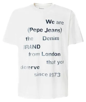 Produktbild von Pepe Jeans - T-Shirt für Herren, leger NA751 (M) (Weiß)