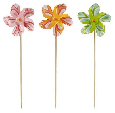 Produktbild von Deko-Picker 17,5 cm farbig sortiert "Windmühle"