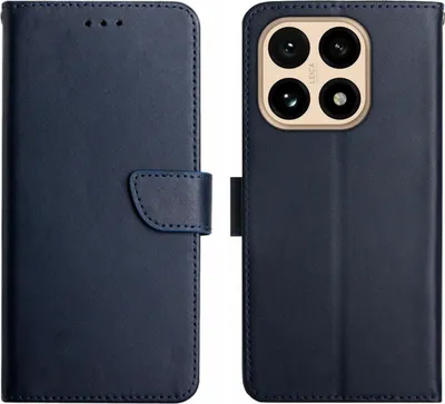 Produktbild von Xiaomi 15T Hülle - Coverup Genuine Leather Klapphülle - Echtes Leder - Blau