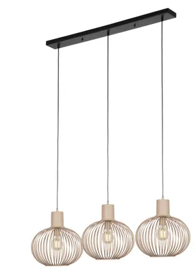 Produktbild von TRIO-Leuchten Pendelleuchte GILA BHT 120x150x33 cm beige Hängelampe