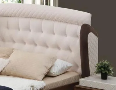 Produktbild von Doppelbett Bett Luxus Betten Holz Bettgestelle Bettrahmen Möbel Design Modern