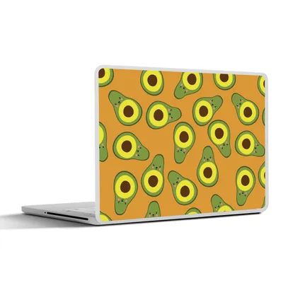 Produktbild von MuchoWow® Laptop Aufkleber Sticker Cover Kawaii - Muster - Avocado 25x18 cm - Laptop-Deko