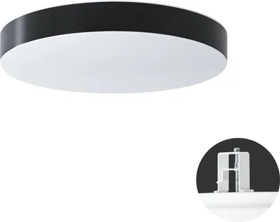 Immagine prodotto di OSMONT DEL69831 DELIA CV2 apparecchio da soffitto/parete in plastica a semi-incasso bianco / bianco - nero IP44 4000 K 24W LED HF