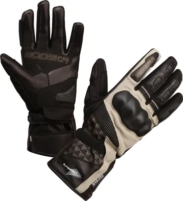 Immagine prodotto di Guanti da moto da donna Modeka Panamericana, nero/sabbia, XS