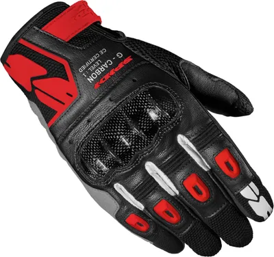 Produktbild von Spidi G-Carbon Motorradhandschuhe, rot/schwarz, L