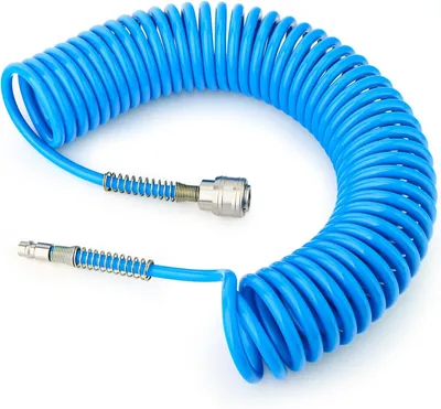 Imagen del producto de Manguera de poliuretano de 1/4" x 10 m, con un diámetro exterior de 8 mm, resistente a dobleces, para compresor de aire