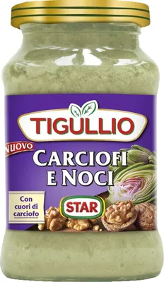 Produktbild von 12x Star Tigullio Pesto Carciofi e Noci Sauce Soße Artischocken und Nüsse 185g