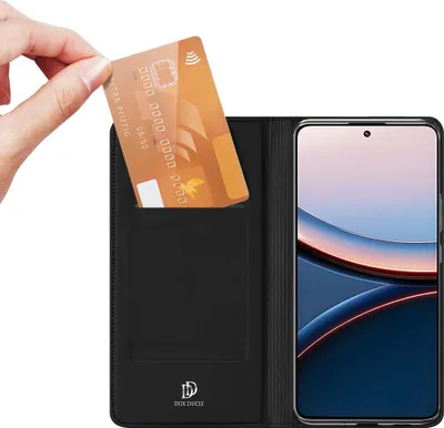 Produktbild von Handyhülle mit Klappe für Xiaomi POCO F7 Ultra, Dux Ducis Skin Pro, Schwarz