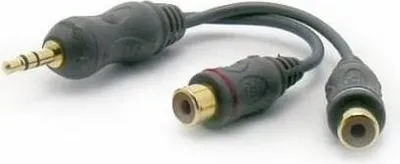 Produktbild von Metronic 460050, 3.5mm, Männlich, 2 x RCA, Weiblich, Schwarz