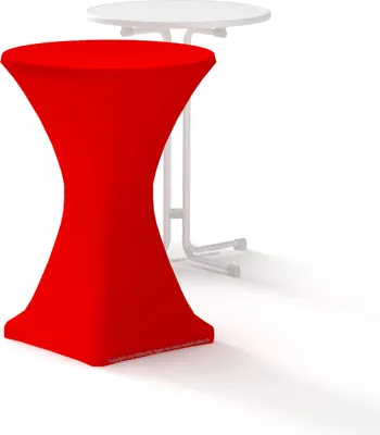 Produktbild von munich-sales_m unich sales_Premium Stehtischhusse 80cm von munich-sales rot