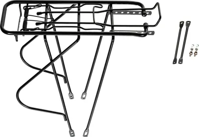 Produktbild von 28 Zoll Gepäckträger Trekking City Bike Strebe 160mm Federklappe Schwarz Glanz
