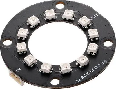 Produktbild von Makeblock mBuild RGB LED-Lichtring-Set, Durchmesser 45 mm, 1x mBuild Kabel 10 cm