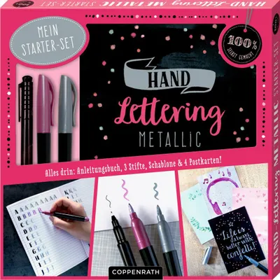 Produktbild von Mein Handlettering Metallic Starter-Set