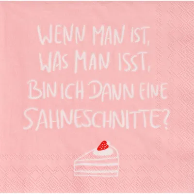 Produktbild von Cocktailserviette "Sahneschnitte"