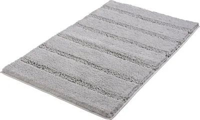 Produktbild von Kleine Wolke Badteppich MONROVIA Platinfarben 80 x 140 cm