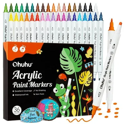 Obrázek produktu pro Akrylové fixy OHUHU Acrylic, 36 ks Fine & Dot