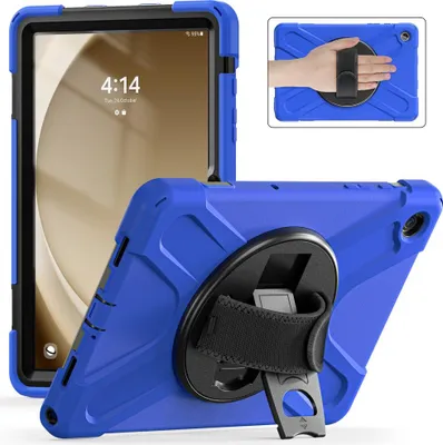 Produktbild von Samsung Galaxy Tab A9 Plus Hülle - Heavy Duty Case mit Ständer - Blau