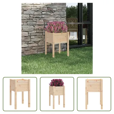 Obrázek produktu pro The Living Store Květináč 50x50x70 cm z masivního borovicového dřeva
