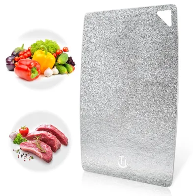 Obrázek produktu pro Elzusha – 100% čistý titanový řezací prkénko, rozměry 30 x 20 cm, vhodné pro různé účely
