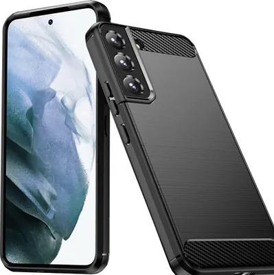 Produktbild von Carbon Case Samsung Galaxy S23+ Flexible Silikon Carbon Case Schwarz